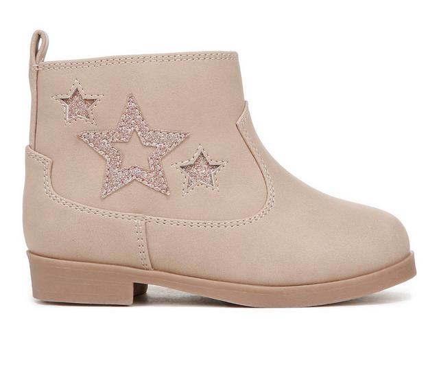 Girls' Blowfish Malibu Toddler Sidia Booties in Blush Pink color