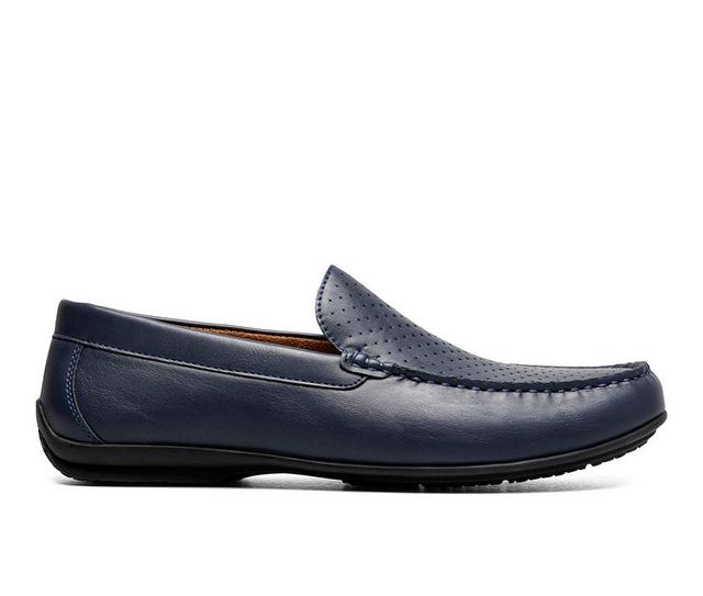 Men's Stacy Adams Conroy Dress Loafers in Navy color