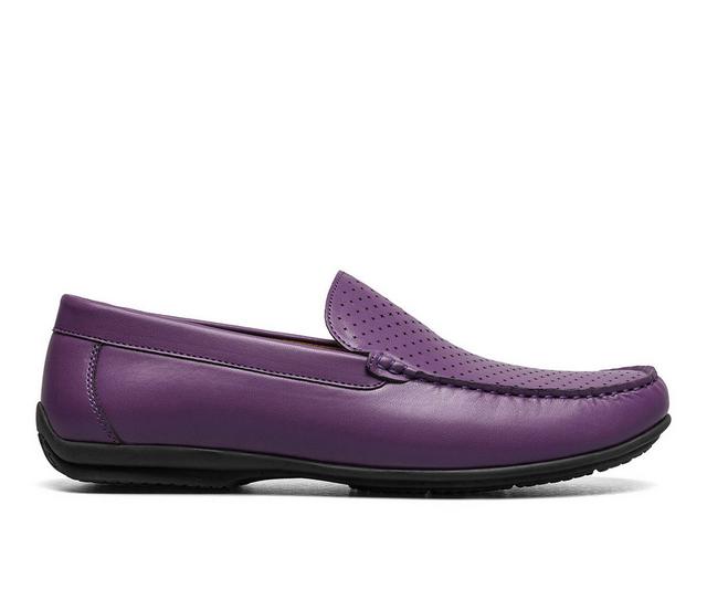 Men's Stacy Adams Conroy Dress Loafers in Purple color