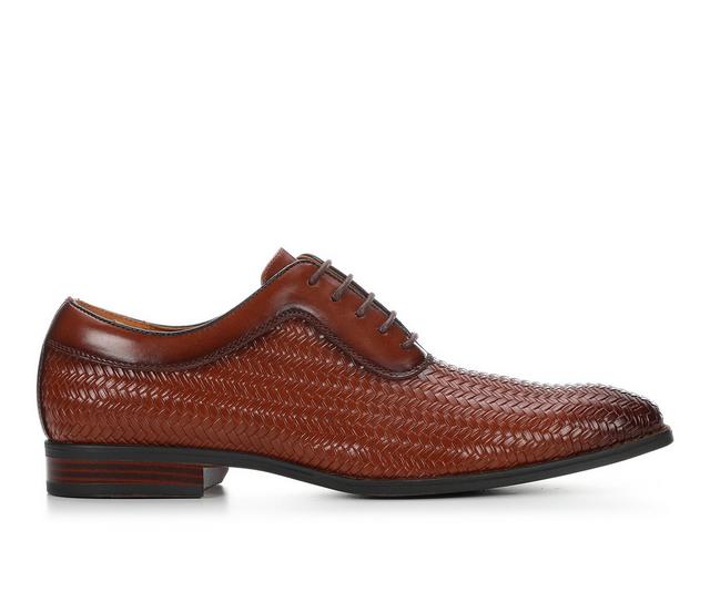 Men's Stacy Adams Nealon Dress Oxfords in Cognac color