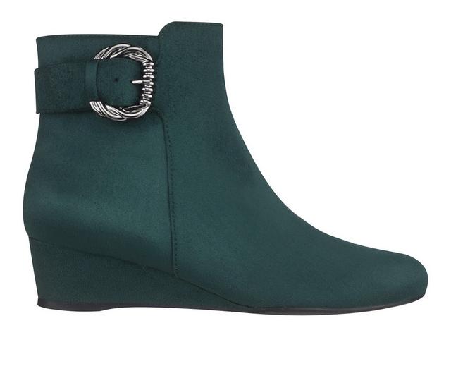 Women's Impo Genson Wedge Booties in Juniper color