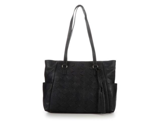 Bueno Of California Bueno Of California Woven Tote Handbag in Black color