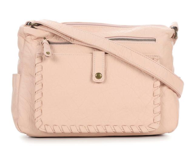 Bueno Of California Bueno of California Elephant Whip Stitch Handbag in Blush color