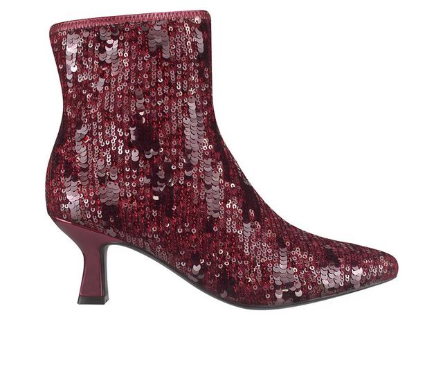 Women's Impo Nidia Booties in Vino Sequin color