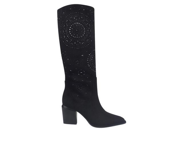 Women's Impo Vinaya Western Boots in Black color