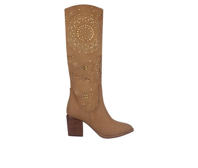 Women's Impo Vinaya Western Boots in Wheat color