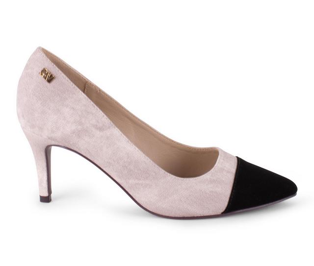 Women's Gloria Vanderbilt Brigitte Pumps in Blush/Black color