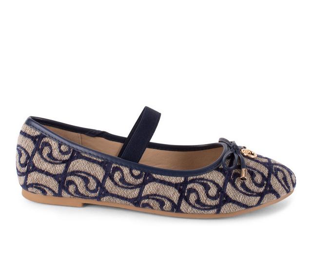 Women's Gloria Vanderbilt Cameo Mary Jane Flats in Navy color