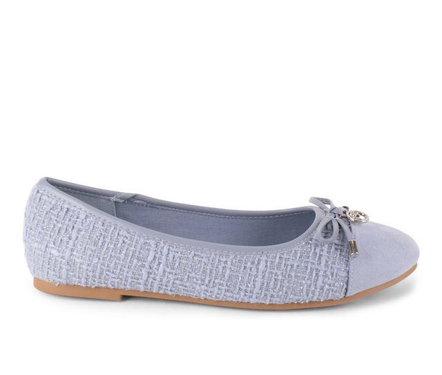 Women's Gloria Vanderbilt Enya Flats in Blue color