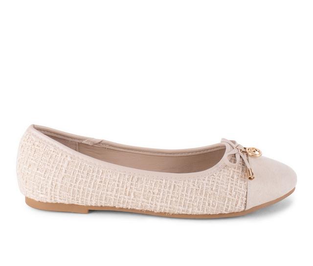 Women's Gloria Vanderbilt Enya Flats in Natural color