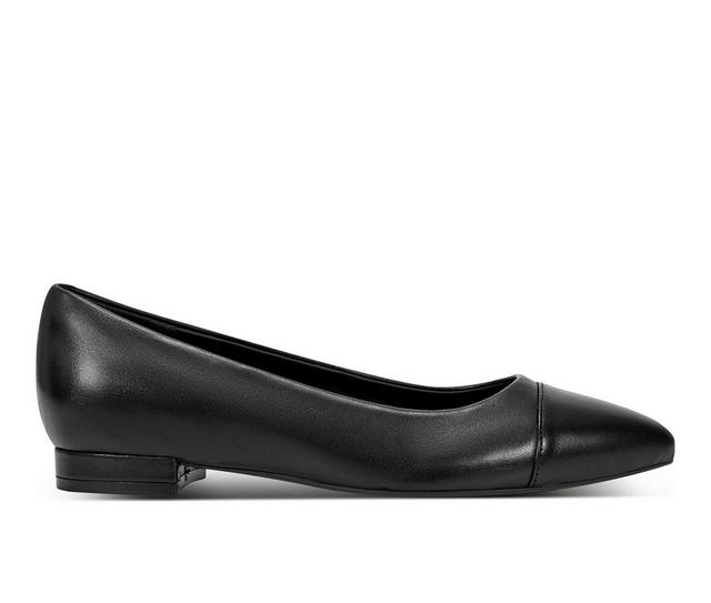 Women's Rockport Kenzie Flats in Black color