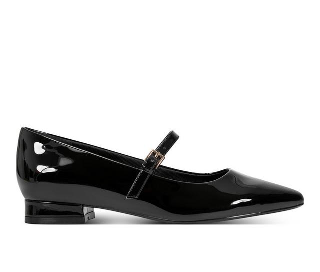 Women's Rockport Taren2 Mary Jane Flats in Black Patent color