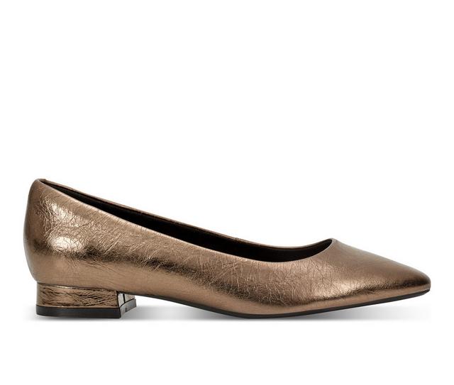 Women's Rockport Tessa Flats in Bronze color