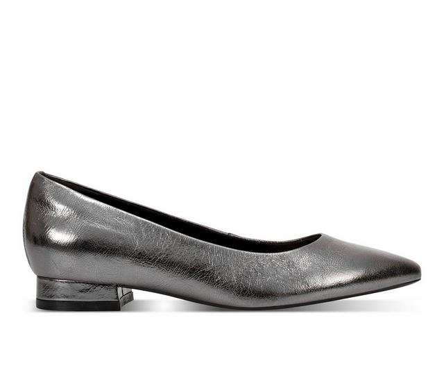 Women's Rockport Tessa Flats in Pewter color
