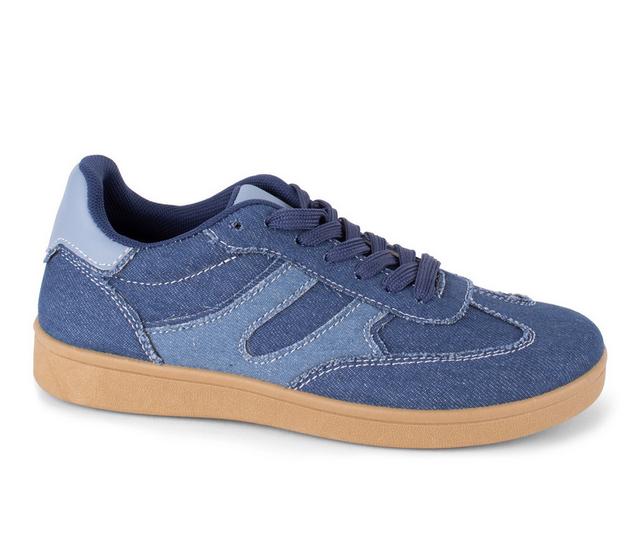 Women's Wanted Brighton Sneakers in Blue Denim color