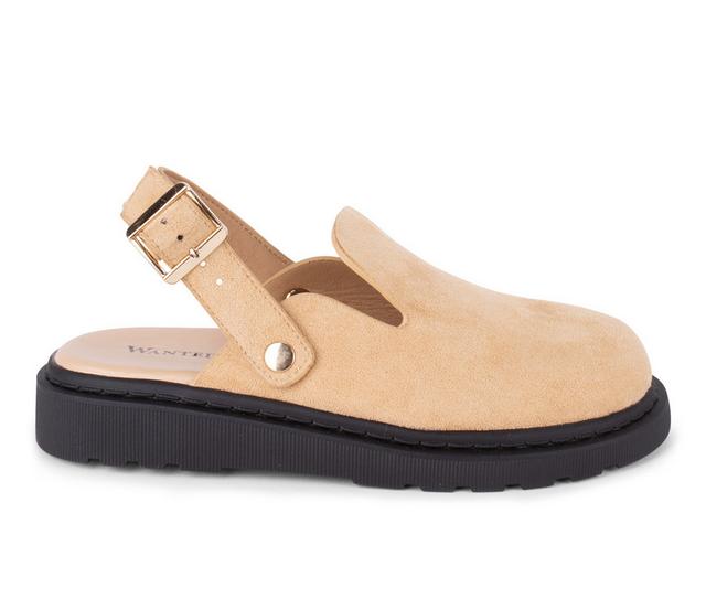 Women's Wanted Kayce Slingback Clogs in Natural color