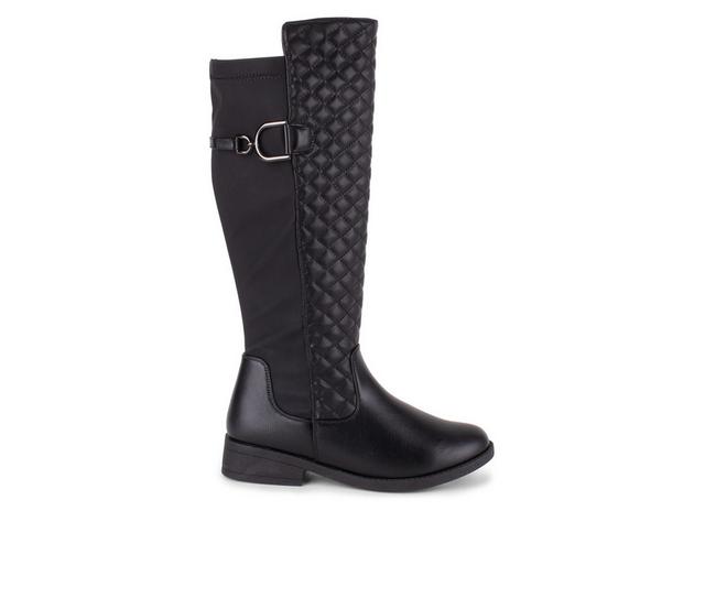 Women's Wanted Lotus Knee High Boots in Black color