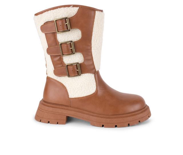 Women's Wanted Sawyer Winter Moto Boots in Tan color