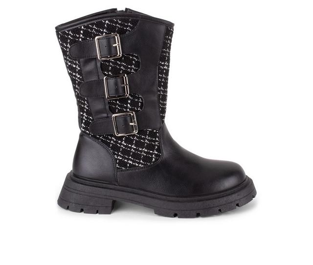 Women's Wanted Thatcher Moto Boots in Black color