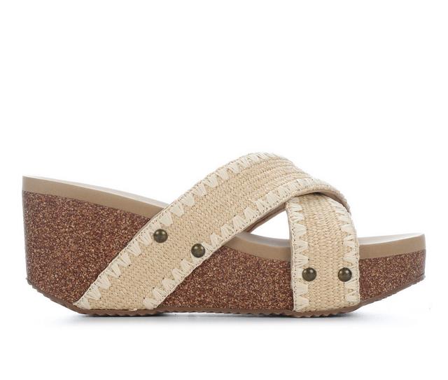 Women's Volatile Antigua Wedge Sandals in Natural color