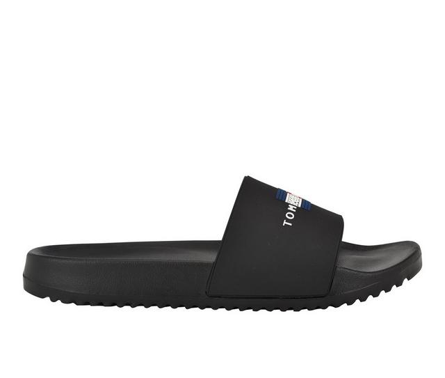 Tommy Hilfiger Rolfe Sport Slides in Black Multi color