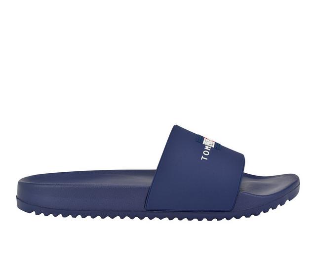 Tommy Hilfiger Rolfe Sport Slides in Blue Multi color