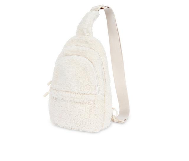 GOGO Sherpa Sling Bag Handbag in Ivory color