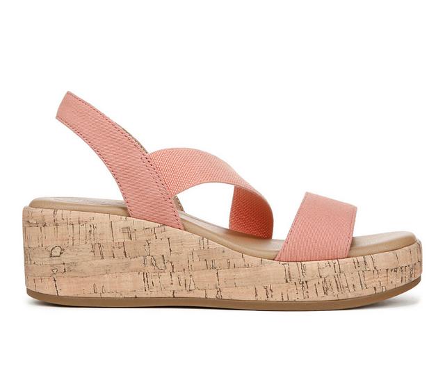 Women's LifeStride Odette Wedge Sandals in Coral Pink color