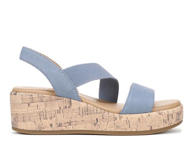 Women's LifeStride Odette Wedge Sandals in Stone Blue color