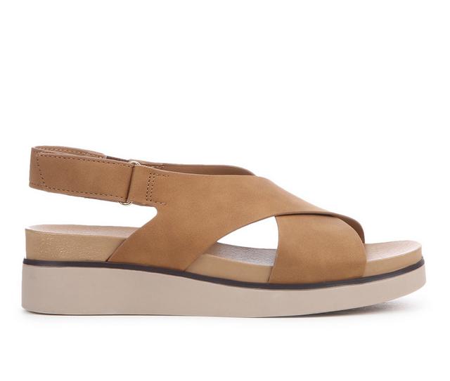 Women's LifeStride Georgina Wedges in Tan color