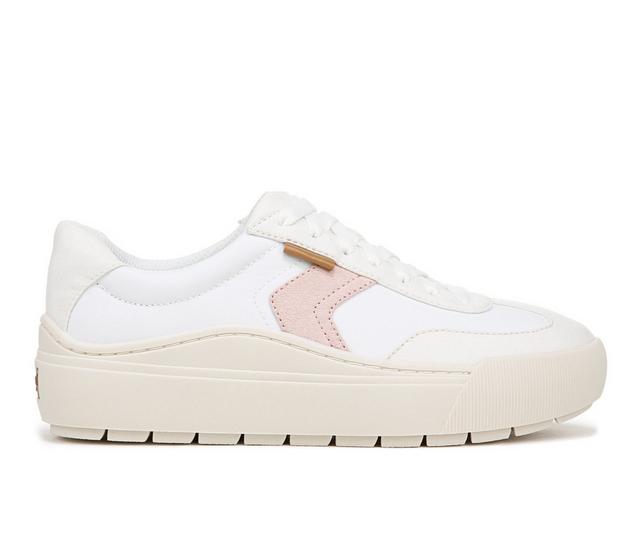 Women's Dr. Scholls Time Off Win Platform Sneakers in White/Tofu color