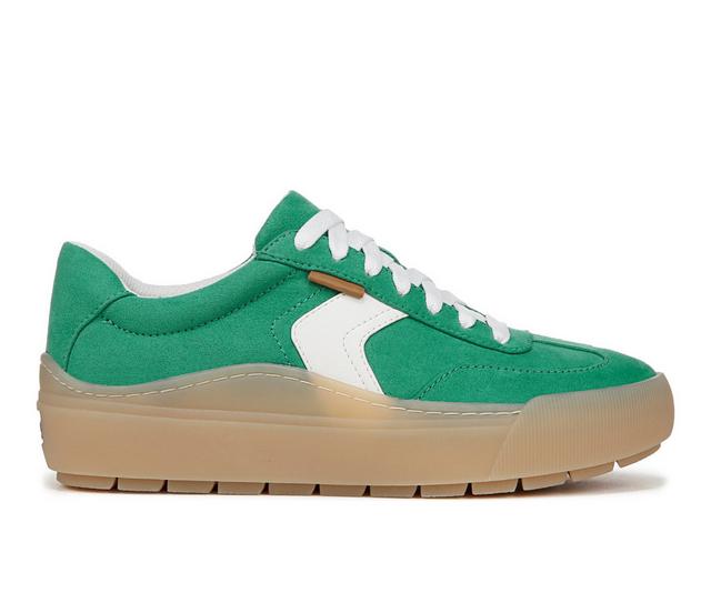 Women's Dr. Scholls Time Off Win Platform Sneakers in Lucky Green color