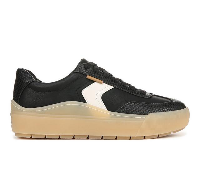 Women's Dr. Scholls Time Off Win Platform Sneakers in Black color
