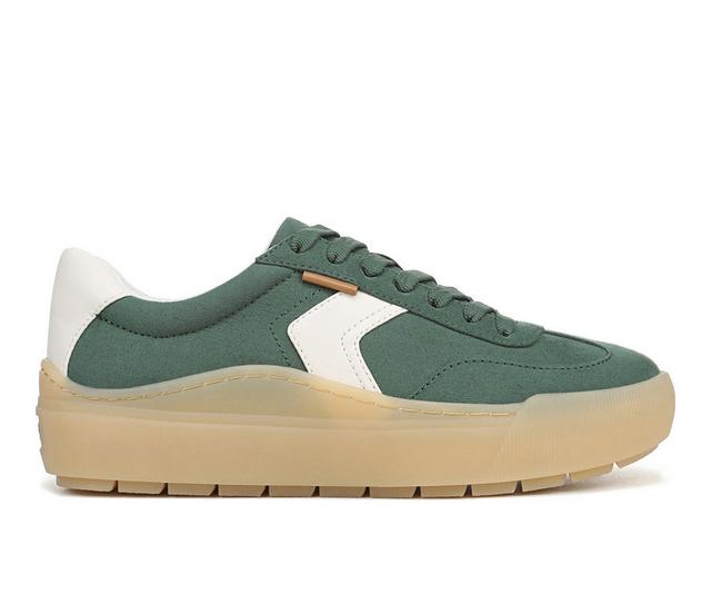 Women's Dr. Scholls Time Off Win Platform Sneakers in Green color