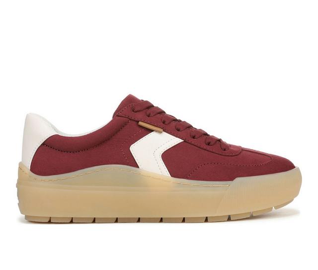 Women's Dr. Scholls Time Off Win Platform Sneakers in Uni Red color