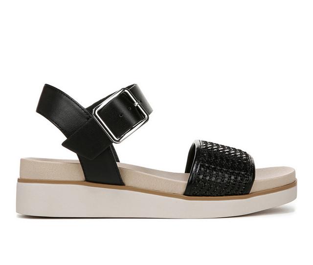 Women's LifeStride Gillian2 Wedge Sandals in Black color