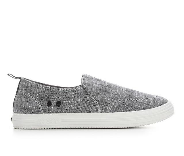 Women's Roxy Lola Casual Slip-Ons in Black Wash color