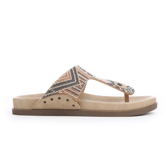 Women's Blowfish Malibu Lyric Footbed Sandals in Sand/Natural color
