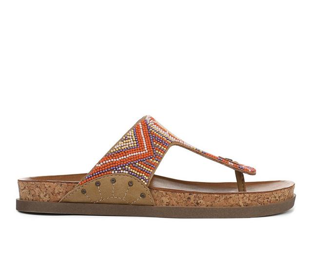 Women's Blowfish Malibu Lyric Footbed Sandals in Tan/Orange color