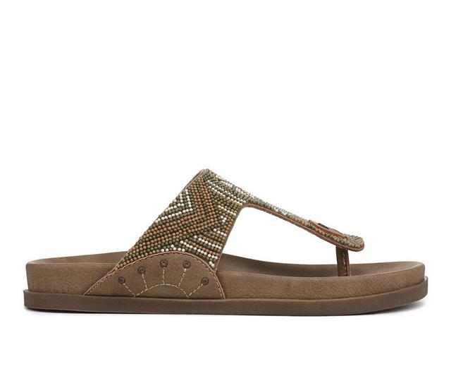 Women's Blowfish Malibu Lyric Footbed Sandals in Walnut/Brwn color