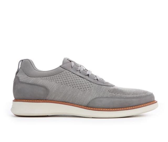 Men's Florsheim Launch Knit Elastic Lace So Dress Shoes in Gray color