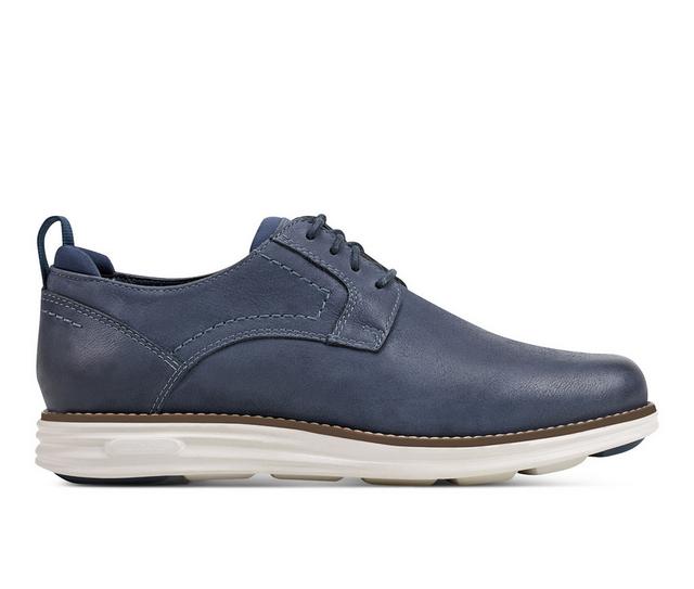 Men's Rockport Canton Oxfords in Dark Blue color