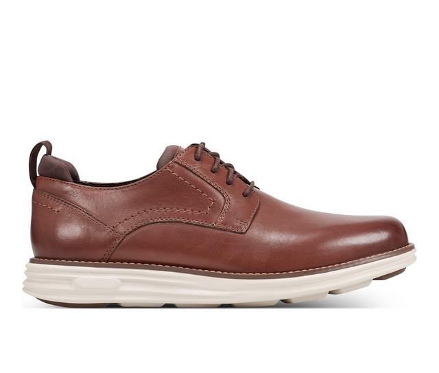 Men's Rockport Canton Oxfords in Dark Natural color