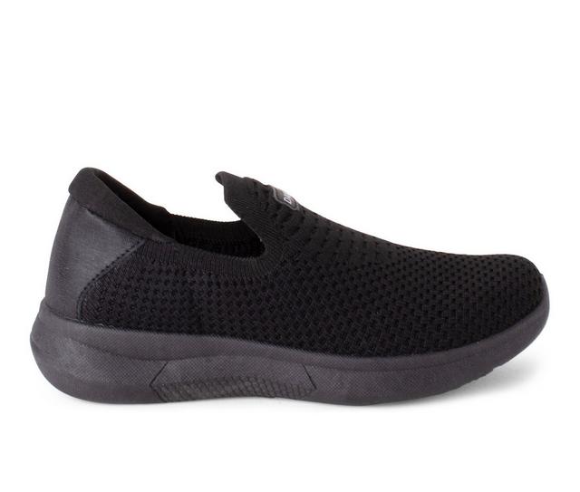 Women's Danskin Slide Slip On Sneakers in Black/Black color