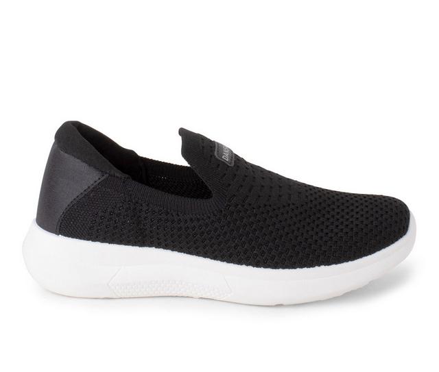 Women's Danskin Slide Slip On Sneakers in Black/White color