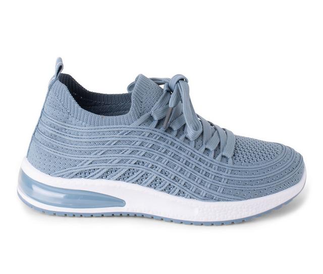 Women's Danskin Vortex Sneakers in Steel Blue color