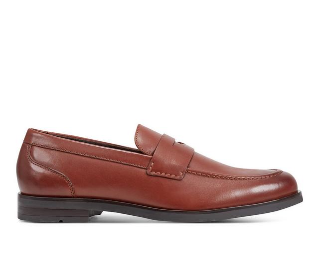 Men's Rockport Soren Dress Loafers in Dark Natural color