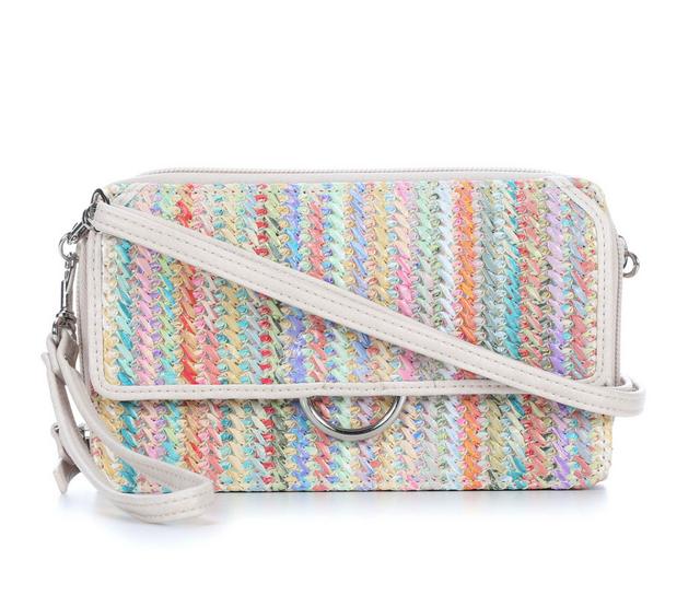 Bueno Of California Straw Wallet on a String Handbag in Stripe color
