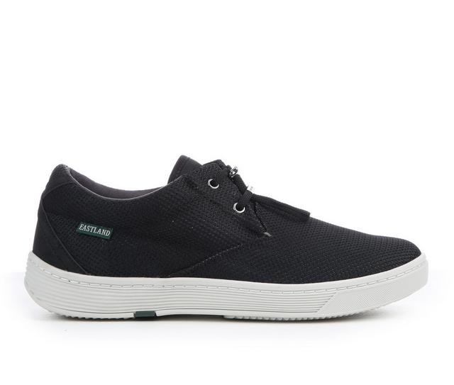 Men's Eastland Beacon Casual Sneakers in Black Mesh color