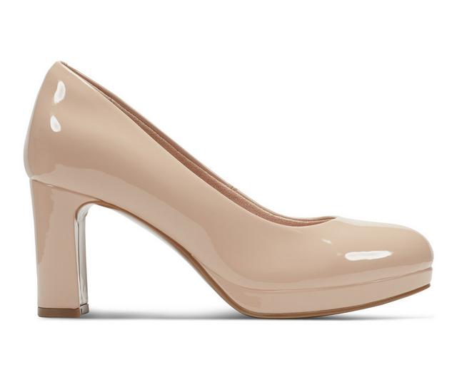 Women's Rockport Carmen Pumps in Beige Patent color